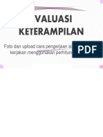 Evaluasi Keterampilan Gerak Lurus