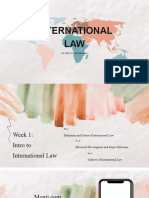 Int Law Week 1