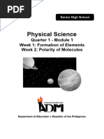 PhysicalSci12 Q1 Mod1 Week2 Polarity of Molecules v3