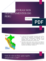 Temperaturas Nos Departamentos Do Peru