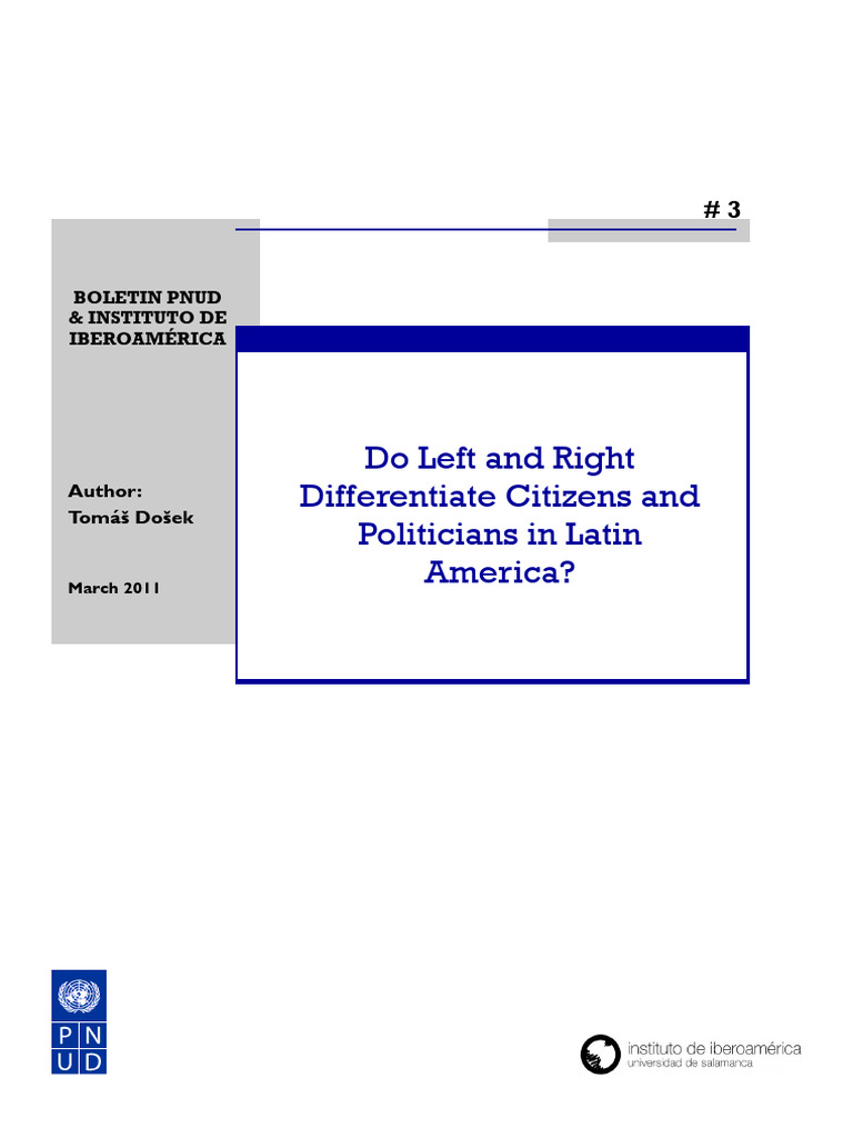 Do Left and Right Differentiate Citizens | PDF | Nicaragua | El Salvador