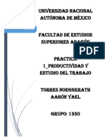 Practica 1 - Estudio Del Trabajo - Fes Aragon