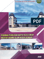 pedoman penulisan kti iain Kendari