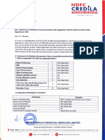 45 NCD Utilization Certificate Under Reg 52 7 52 7A For The Quarter Ended September 30 2023