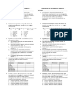 Evaluacion de Matematica 1 Grado 6