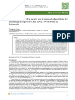 The Comparison of K-Means and K-Medoids Algorithms For Clustering The Spread of The Covid-19 Outbreak in Indonesia