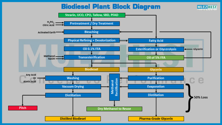 Biodiesel Production Process Diagram | PDF