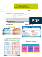 STUDY GUIDE ENGLISH 1 UNIT 1 2024 - Lessons 3 - 4