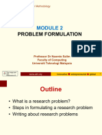 Module 2 - Problem Formulation