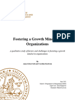 Fostering A Growth Mindset in Organizations An