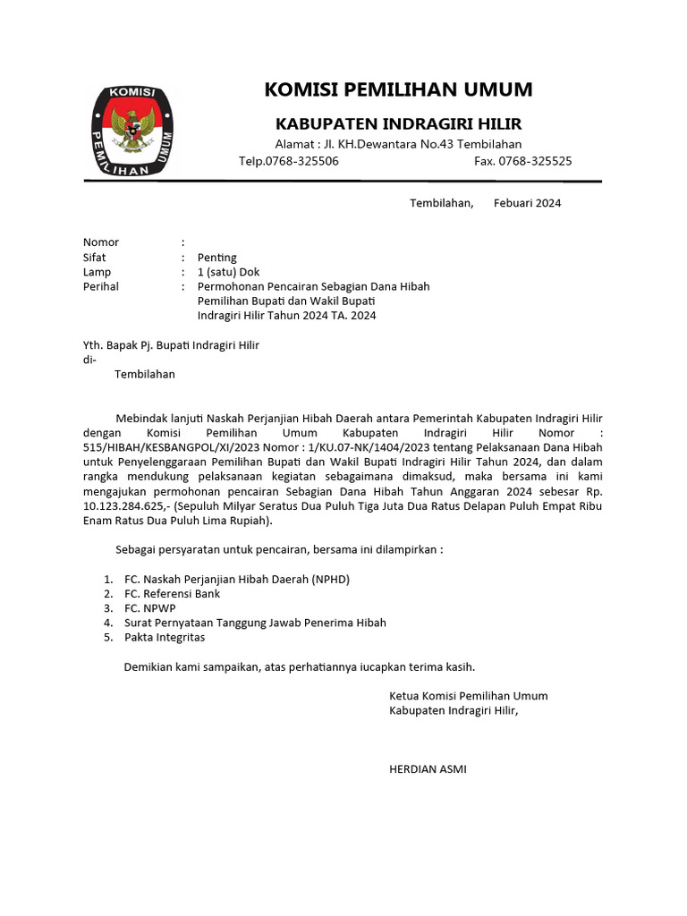 Permohonan Kpu Dan Bawaslu | PDF | Politik | Ilmu Sosial