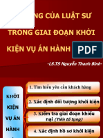 Bài giảng Kỹ năng của luật sư trong giai đoạn khởi kiện vụ án hành chính