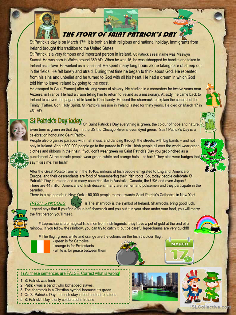 Saint Patrick's Day History & Traditions | PDF | Saint Patrick