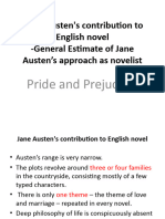 contributions of Jane Austen to the english novel