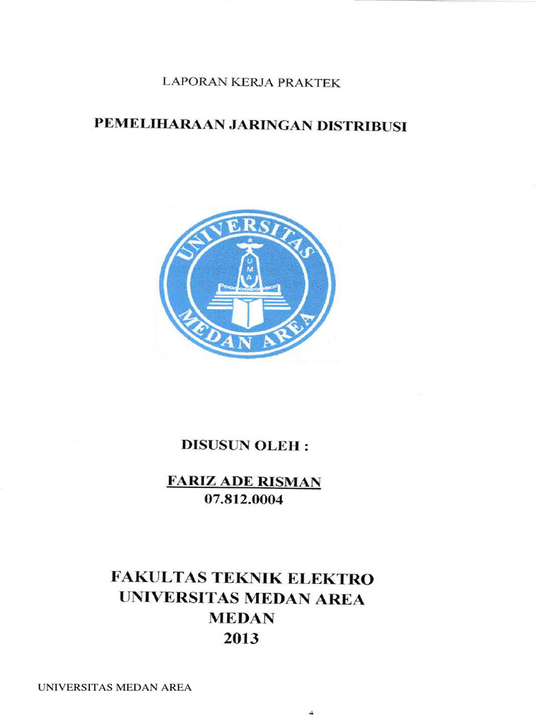 LKP - Fariz Ade Risman - Laporan Kerja Praktek Pemeliharaan Jaringan ...