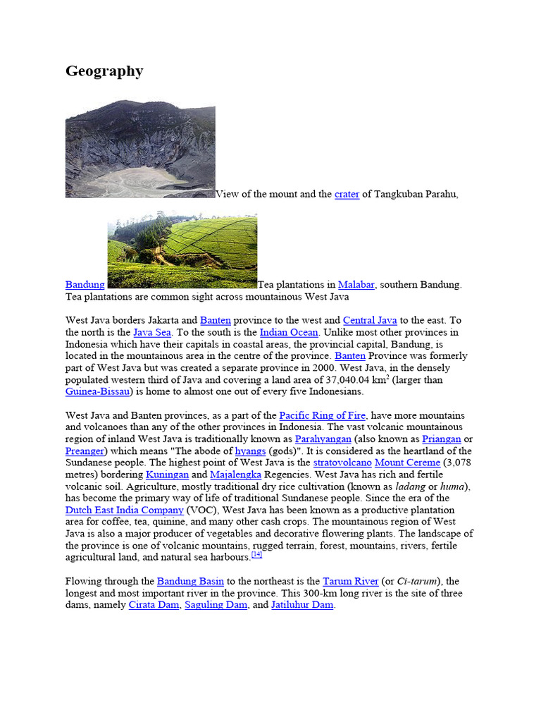 West Java's Volcanic Landscape | PDF | Religion & Spirituality