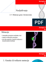 Nasljeđivanje: 2.5. Mutacije Gena I Kromosoma