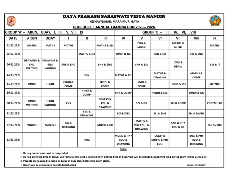 Tcm Daily Shedule
