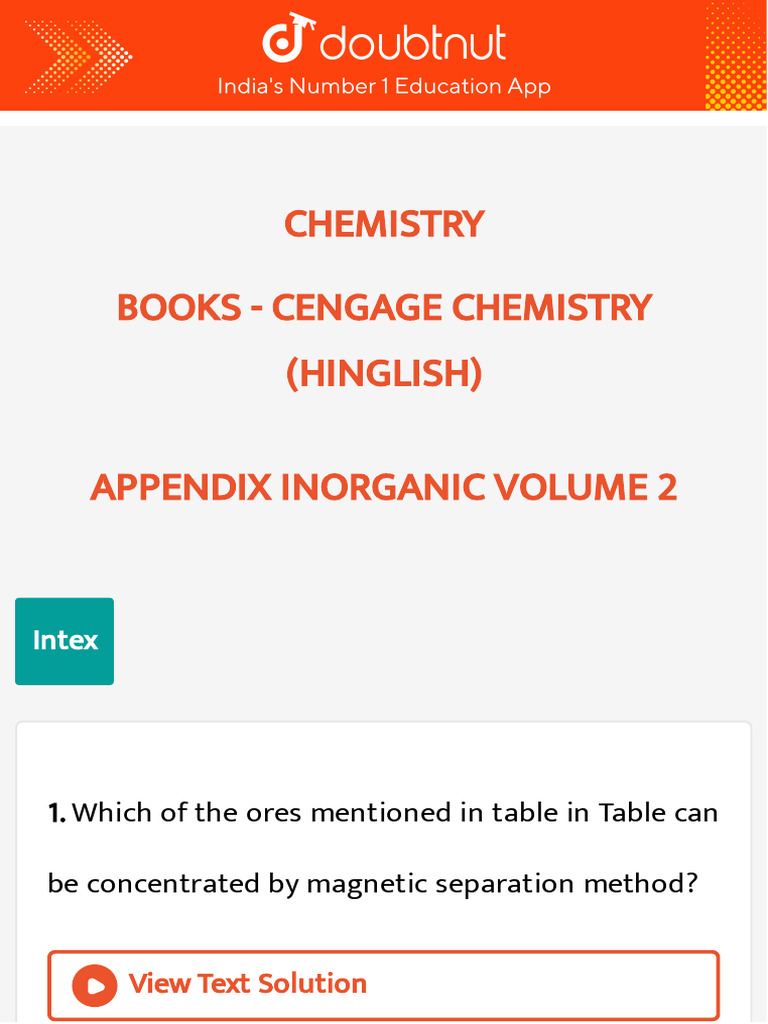 Books Doubtnut Question Bank | PDF | Chemical Elements | Minerals