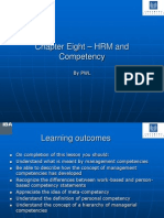 Chapter 8 - HRM and Competency