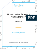 How To Value Straight Vanilla Bonds (Solutions)