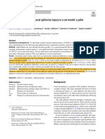 Chemokine Therapy For Anal Sphincter Injury in A Rat Model: A Pilot Study