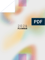 White and Beige Minimalist Calendar 2024 Monthly Planner