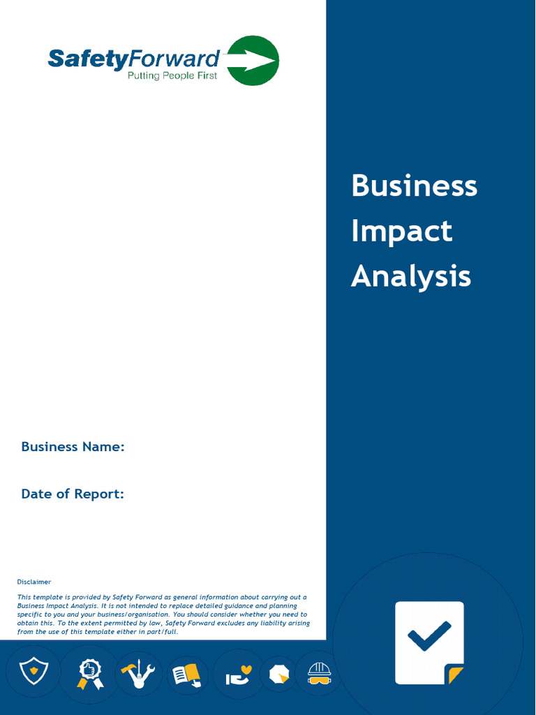 Business Impact Analysis Template | PDF | Disaster Recovery | Risk