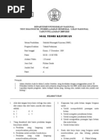 Konstruksi Kayu Paket A Test Diagnostik