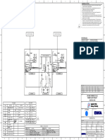 One Line Protection and Metering Diagram for 400v MCCS with Double Bus Bar and Two Incomings