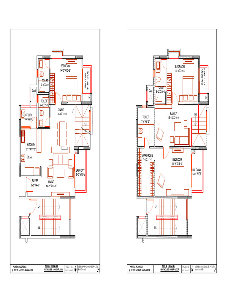 Ajmera Florenza Penthouse Plans | PDF | Buildings And Structures