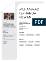 CV Muhammad Fernanda Riswan