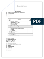 50 Marks Project Report Format Third Year SEM VI