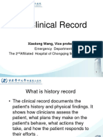 9. The Clinical Record 王晓龙