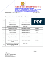 Academic Calender 2023-2024