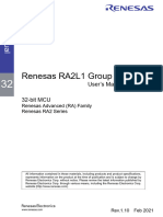 Renesas RA2L1 Group: User's Manual: Hardware 32-Bit MCU