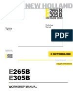 New Holland Kobelco E265B, E305B Crawler Excavator Service Repair Workshop Manual