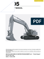 New Holland E805 Excavator Workshop Service Repair Manual