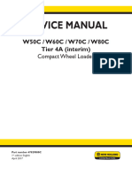 New Holland W50C, W60C, W70C, W80C Tier 4A (Interim) Compact Wheel Loader Service Repair Manual NA