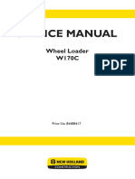 New Holland W170C Wheel Loader Service Repair Manual