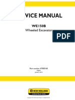 New Holland WE150B Wheeled Excavator Service Repair Manual