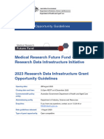 MRFF 2023 Research Data Infrastructure Grant Opportunity Guidelines PDF
