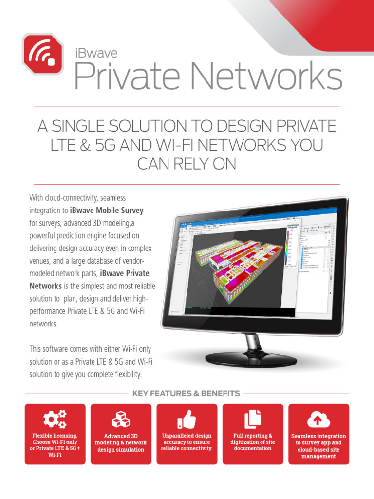 iBwave Private Networks Overview | PDF | Wi Fi | 3 D Computer Graphics
