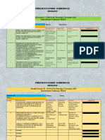 Presentation Schedule - 2-3 November 2023