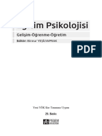 Eğitim Psikolojisi: Gelişim-Öğrenme-Öğretim