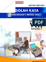 Modul Latihan Microsoft Office Word Untuk SMP Kelas 8