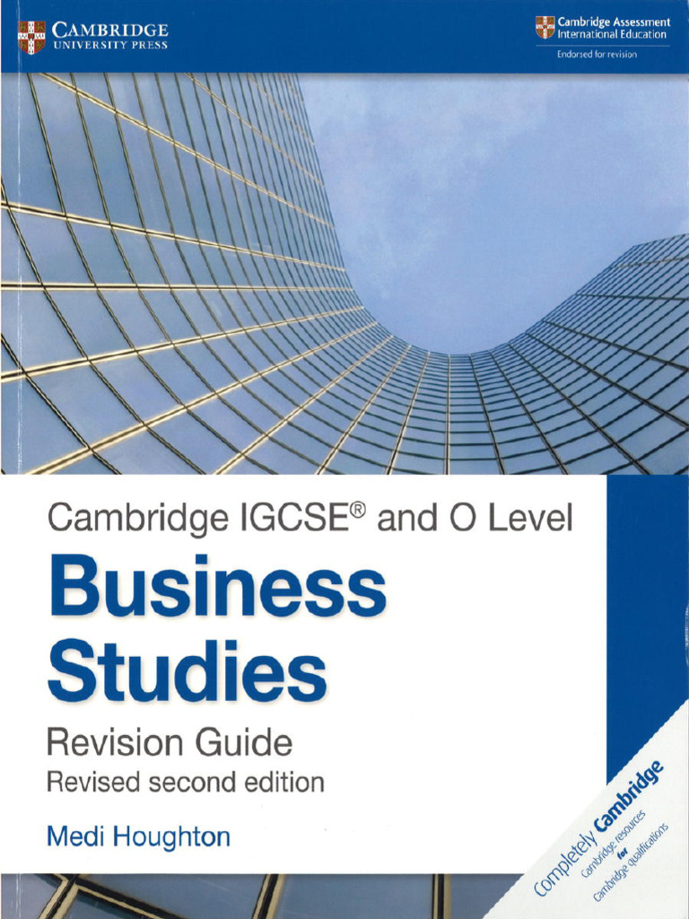 Cambridge Igcse And O Level Business Studies Second Edition Revision