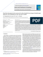 Study On Fixed Bed Adsorption For Removal of Carbon Dioxide From Nitrogen