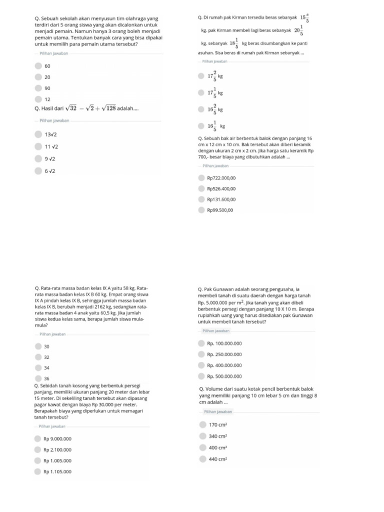 Pdf Soal Skd Kedinasan