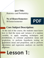 Lesson 1 - Definition of Statistics